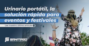 Urinario portátil para eventos y festivales